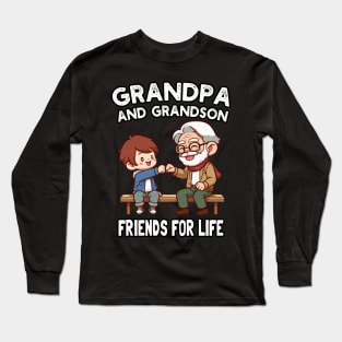 Grandpa And Grandson Friends For Life Long Sleeve T-Shirt